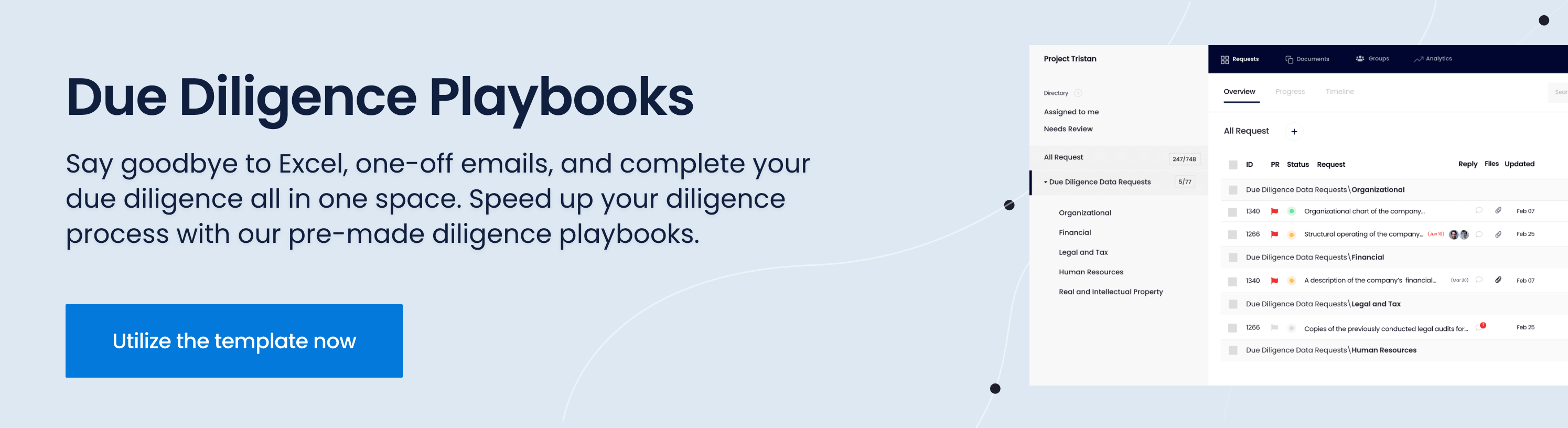due diligence playbooks
