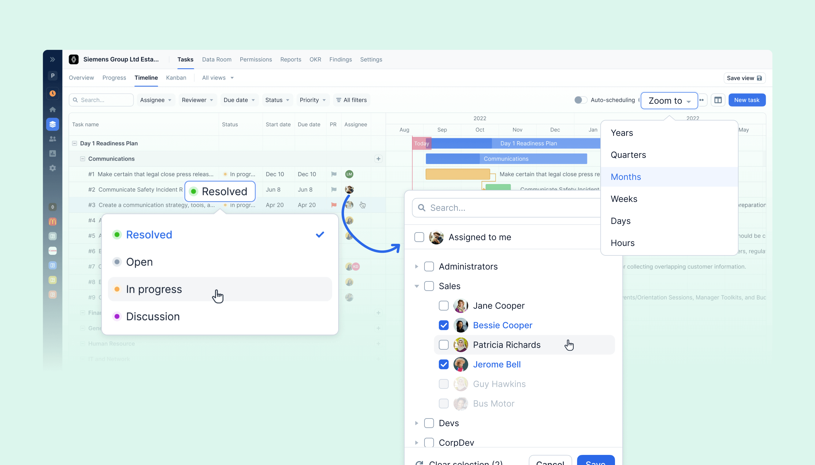 imrpvoed timeline view